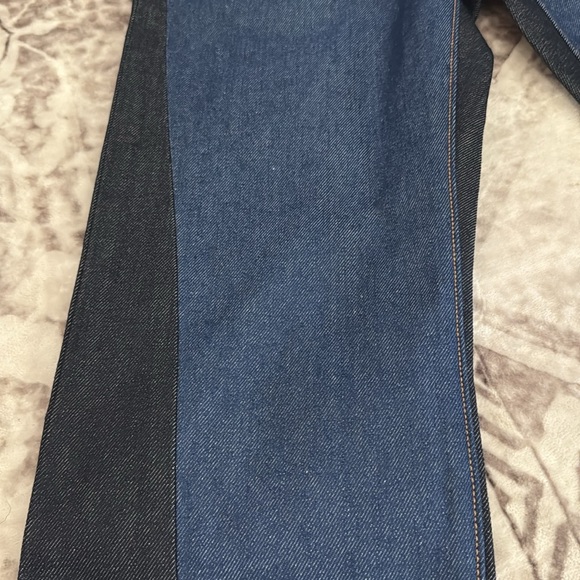 NEW Levi's Two Tone Straight 501 Button Fly Jeans Classic Style - Picture 2 of 9